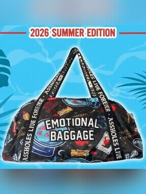 Assholes Live Forever - Emotional Baggage - Duffel Bag - Black